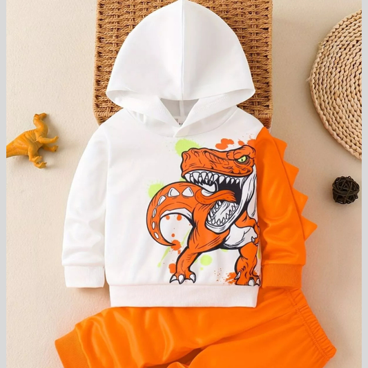 Children's Dinosaur Hoodie & Pants Set