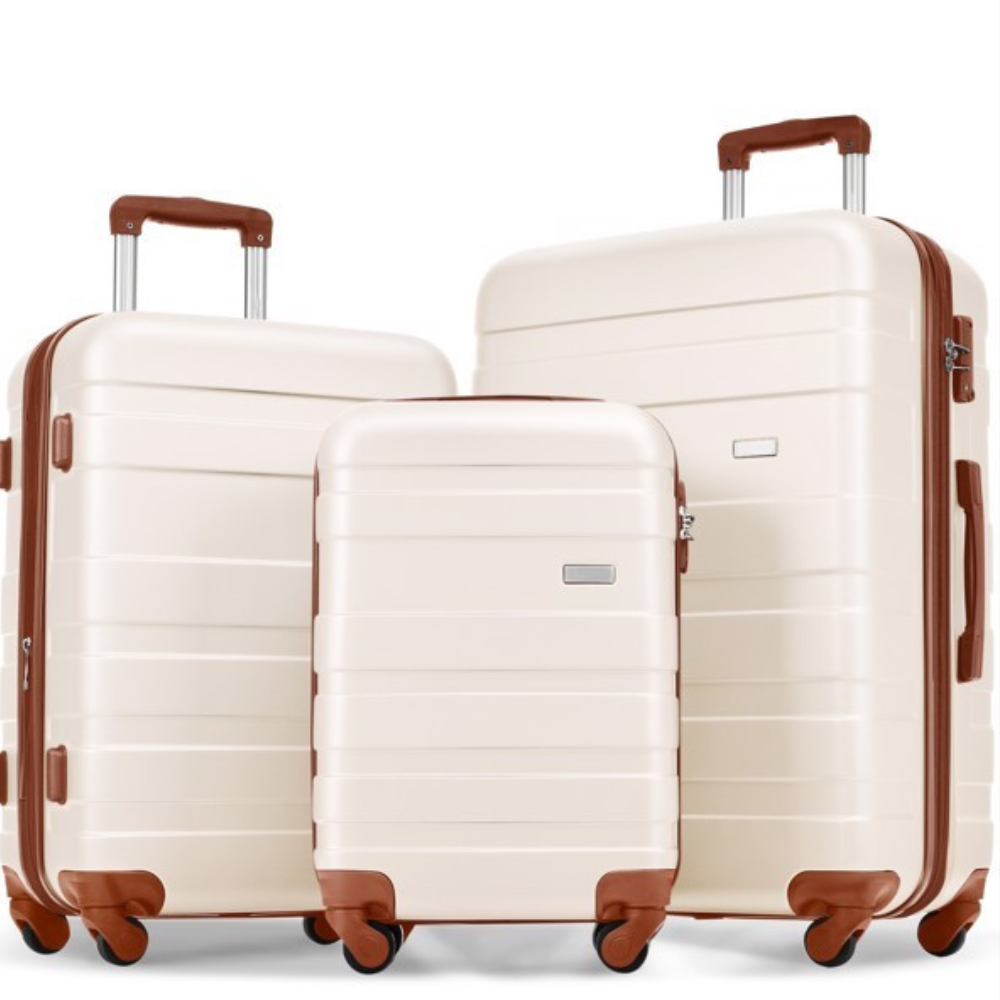 New Luggage Set With 3 ABS Hard Shells- FREE USA SHIPPING