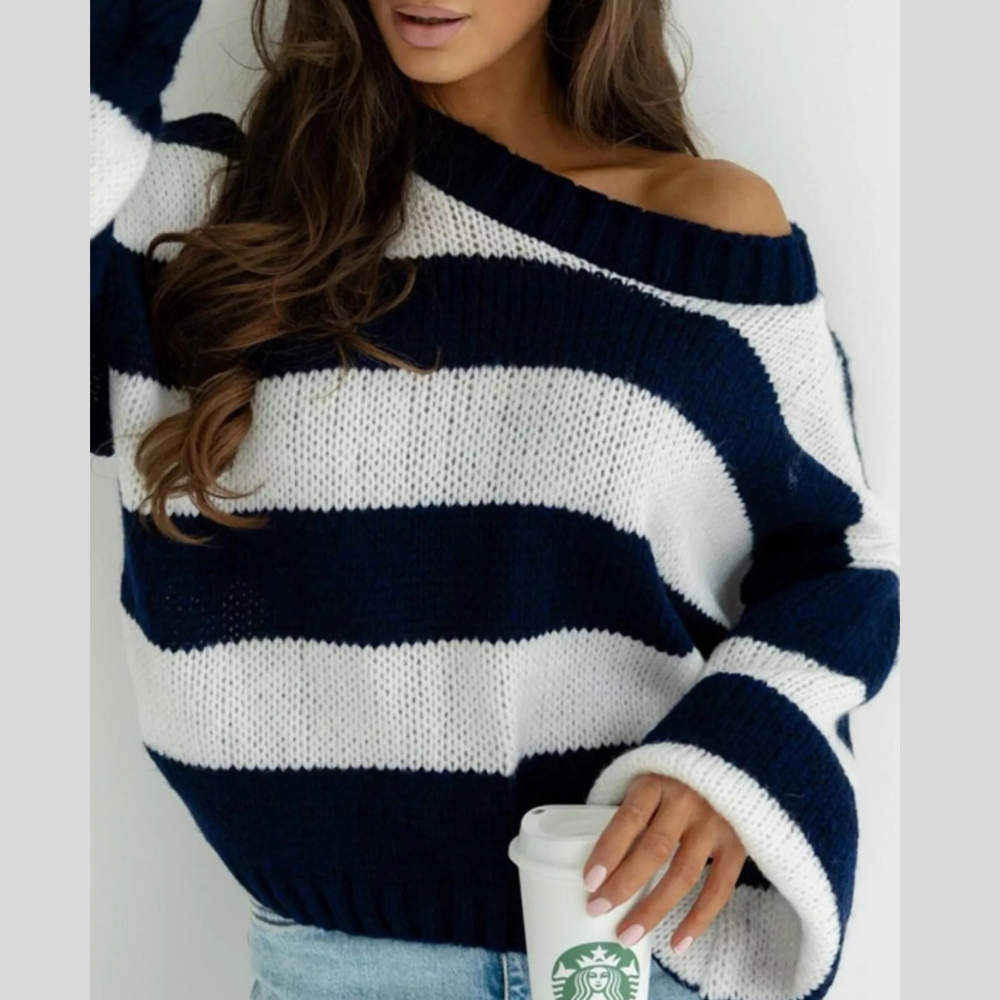 Fashionable Drop Shoulder Sweater