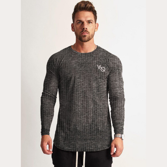 Men's Round Neck Long Sleeve T-Shirt