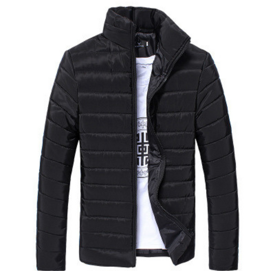 Men's Slim-fit Stand-collar Cotton-padded Jacket To Keep Warm