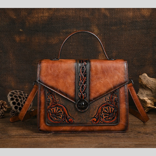 Dual-use Hand-embossed And Rubbed-color Craftsmanship For A Stylish Look