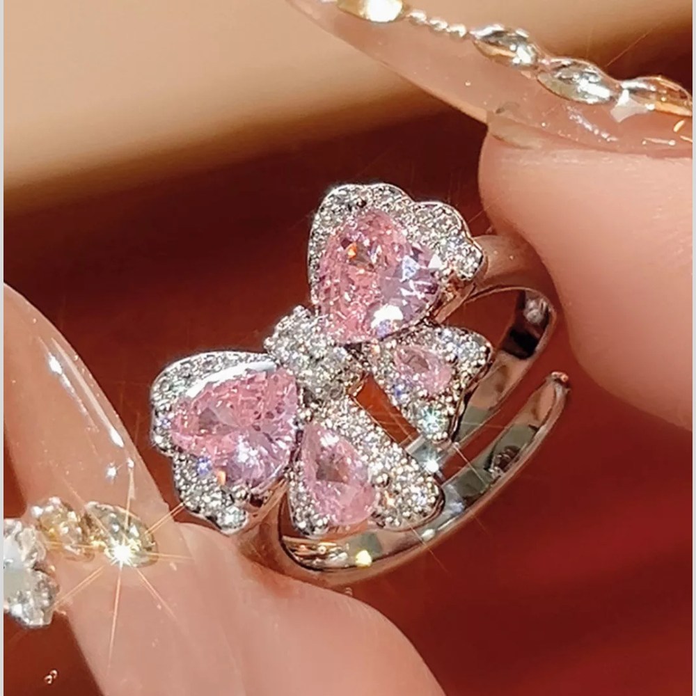 Zircon Bow Bypass Ring
