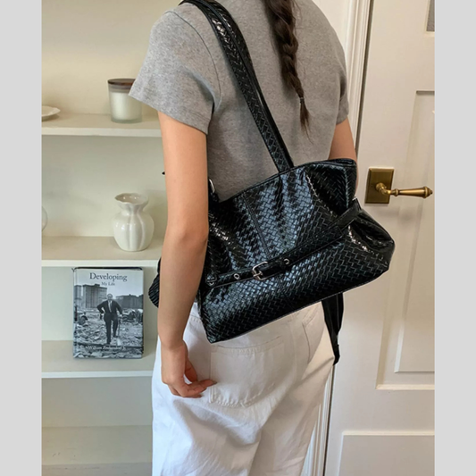 Buckle Detail Shoulder Bag