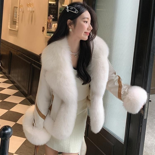 Women's Short Autumn And Winter Cotton Thick Fashion Fur Coat