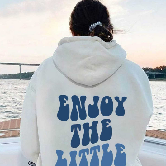 Hoodie Back Text Oversized Hoodie