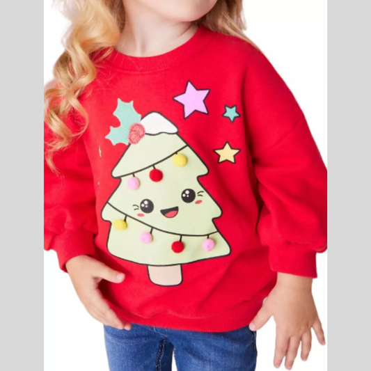 Children's Christmas Tree Graphic Sweatshirt