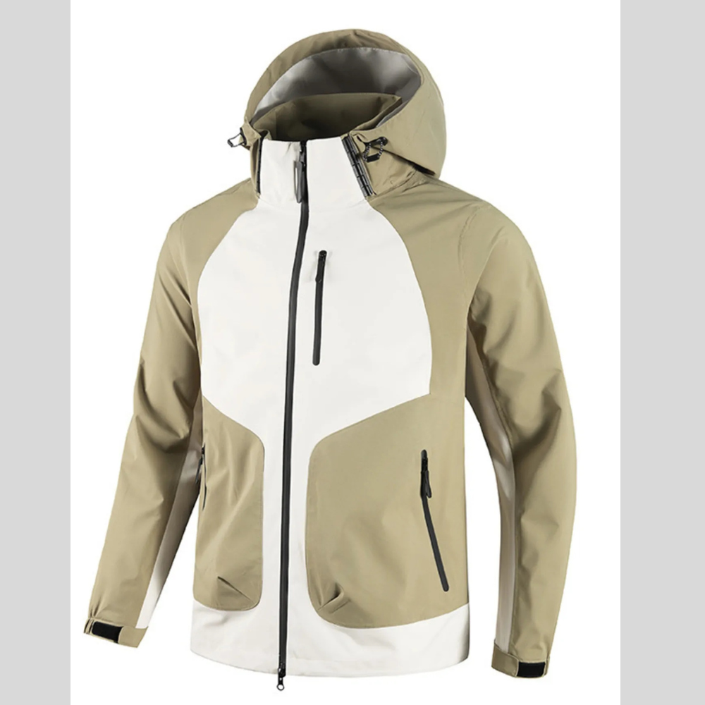 Men's Full Size Waterproof Hooded Outdoor Jacket Plus Size