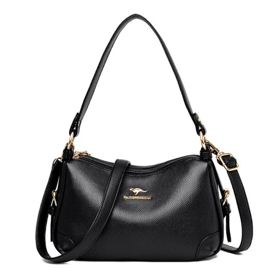 Women's Bags, Solid Color Bags, Ladies Fashion Soft Leather Large-capacity One-shoulder Messenger Bag