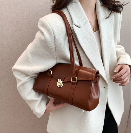 Retro High-grade Underarm Document Tote Bag Women