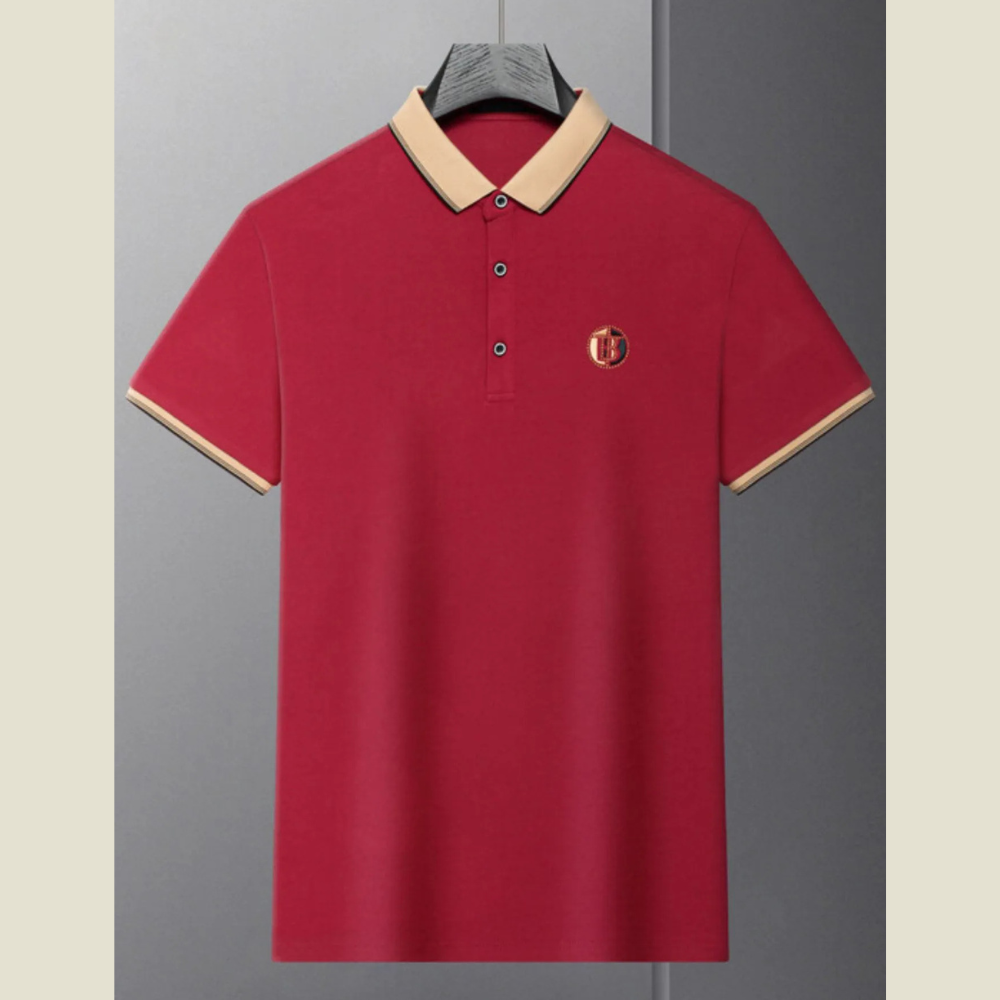 Men’s Big & Tall Short Sleeve Polo with Contrast Collar