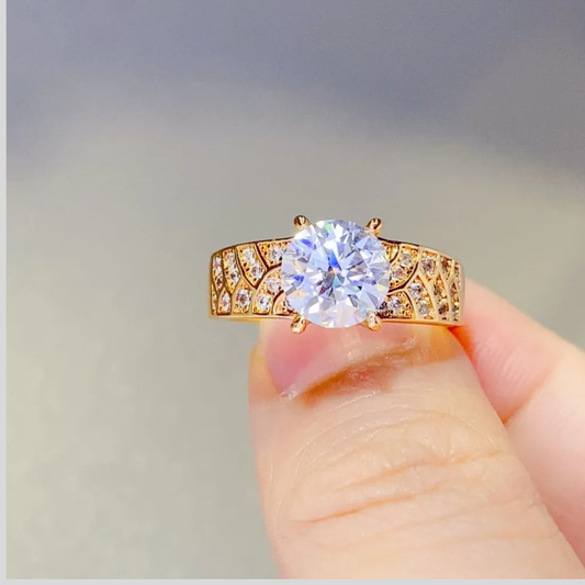 1.5 Carat 925 Sterling Silver Moissanite Ring