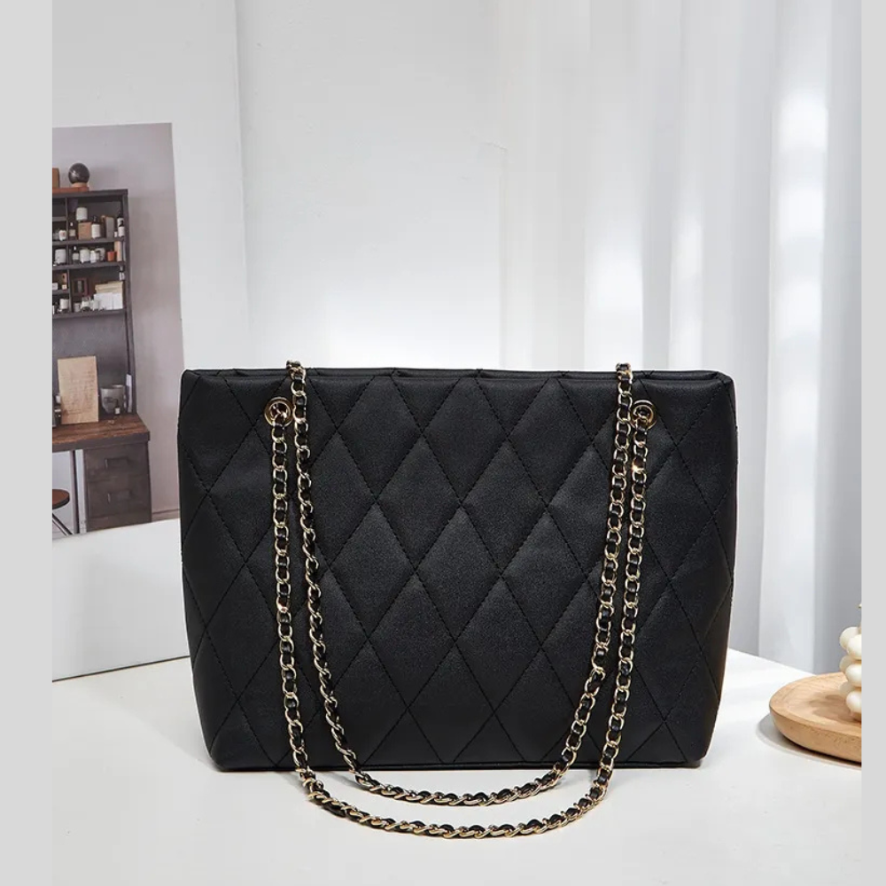 Rhombus Casual Tote Bag Vintage Chain Bag Shoulder