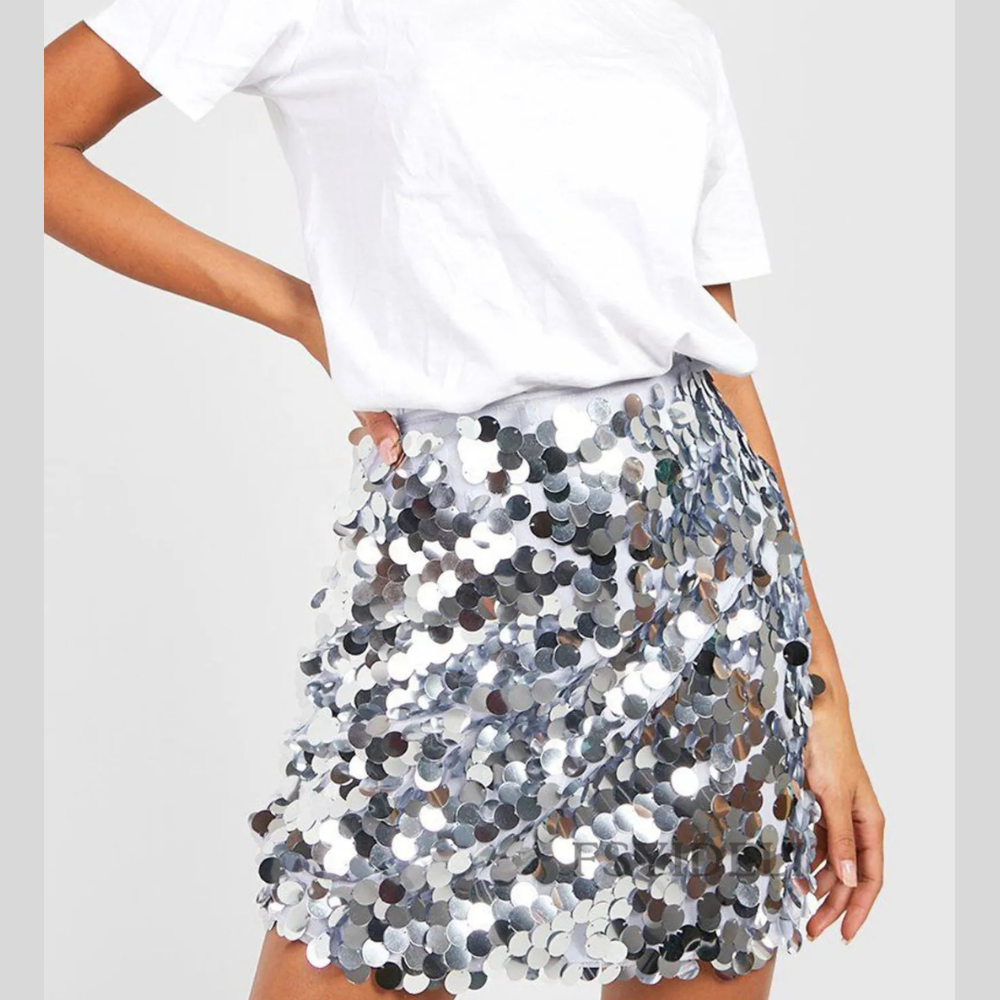Elegant Sequin Party Mini Skirt