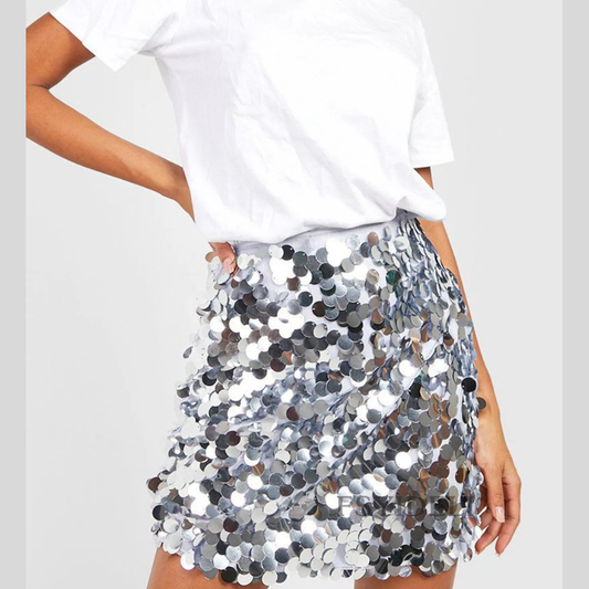 Elegant Sequin Party Mini Skirt