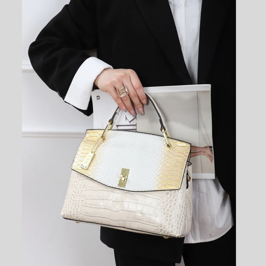 Snake Pattern Women's Bag Handbag Colorful Crocodile Pattern Crossbody Bag