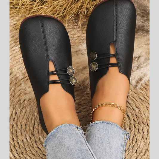 Round Toe Flat Slip-Ons