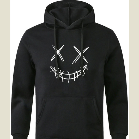 Men's Full Size Drawstring Graphic Long Sleeve Hoodie Plus Size