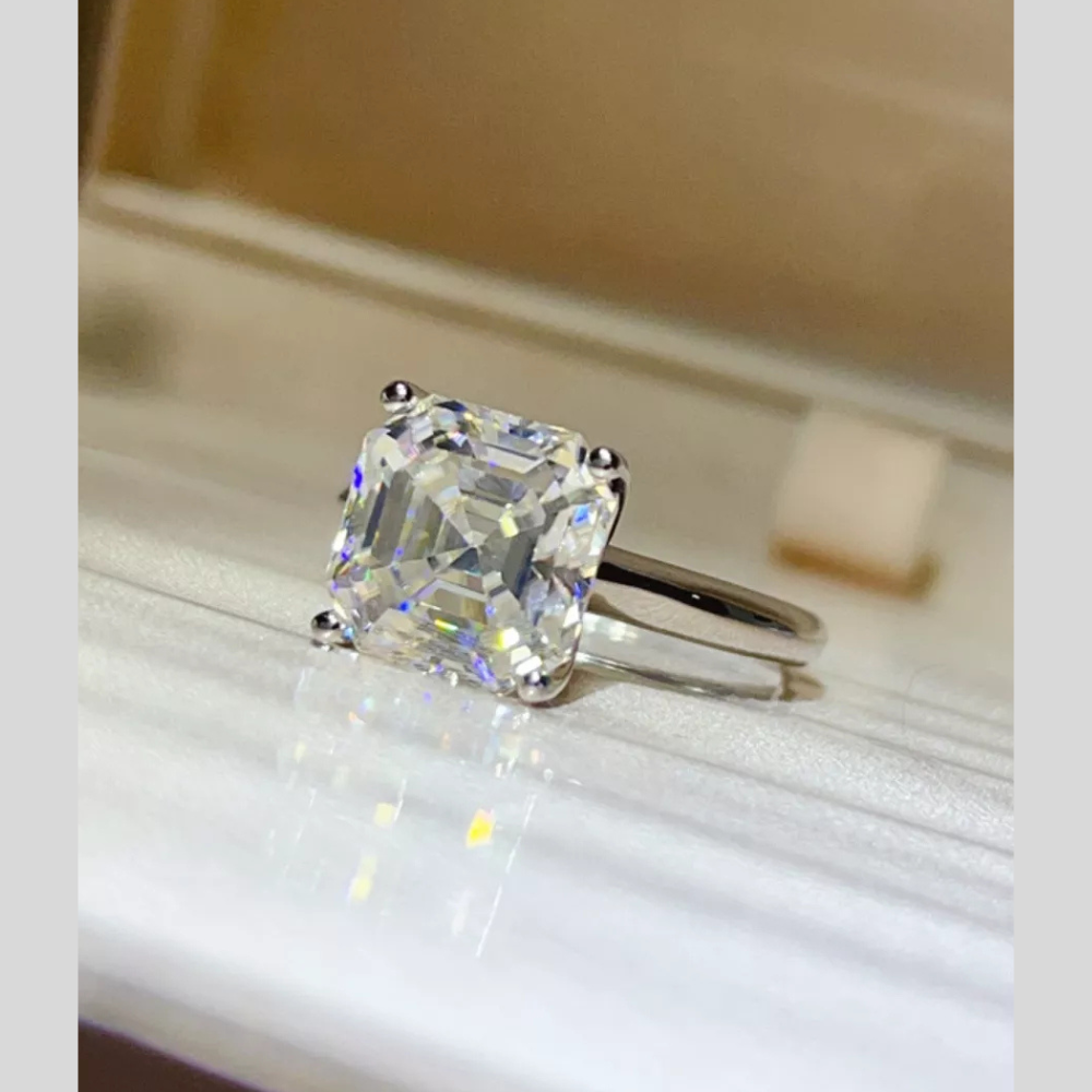 5 Carat Moissanite 925 Sterling Silver Ring