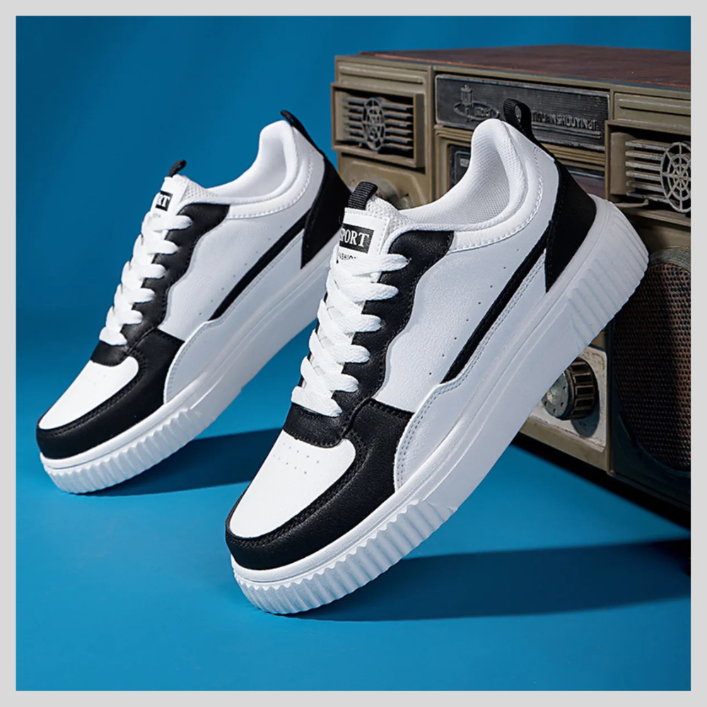 Lace Up Contrast Platform Sneakers