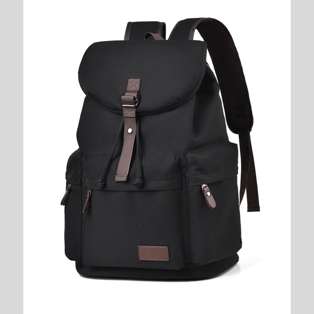 Multi Pockets Adjustable Strap Canvas Backpack Bag