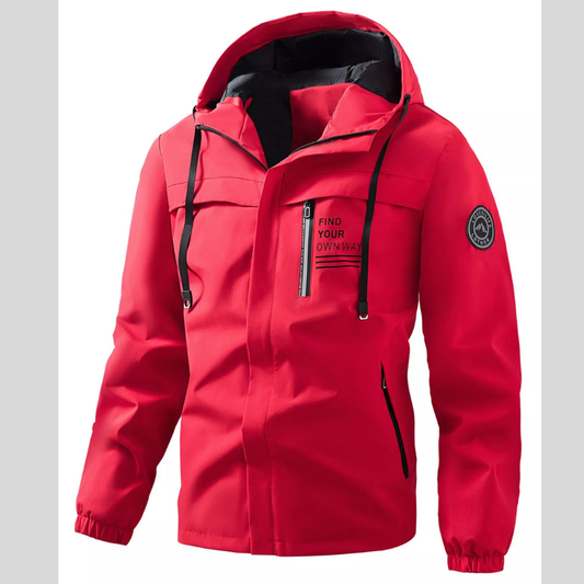 Men's Plus Size Hooded Outdoor Windproof Jacket