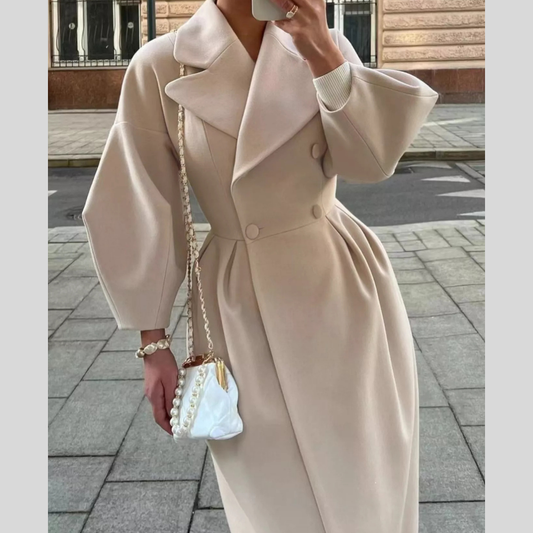 Classic Double-Breasted Longline Coat
