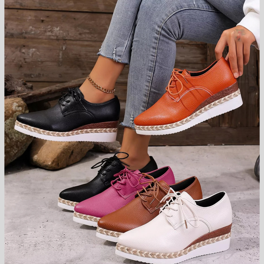 Point Toe Lace Up Sneakers