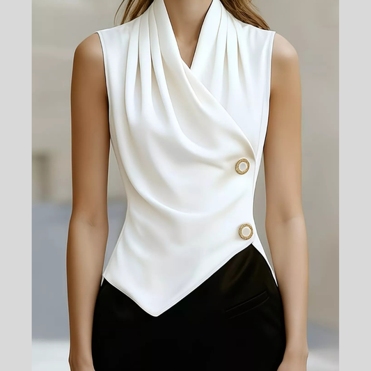 Draped Asymmetrical Tank Top