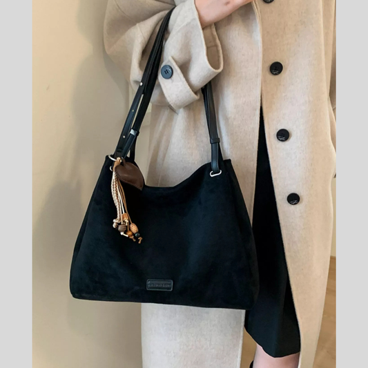 Decorative Tassel Charm Shoulder Bag