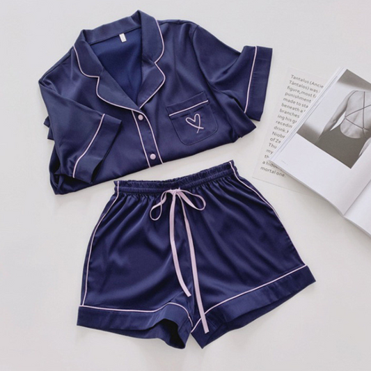 Cardigan Pajamas Women Ice Silk Home Service Suit