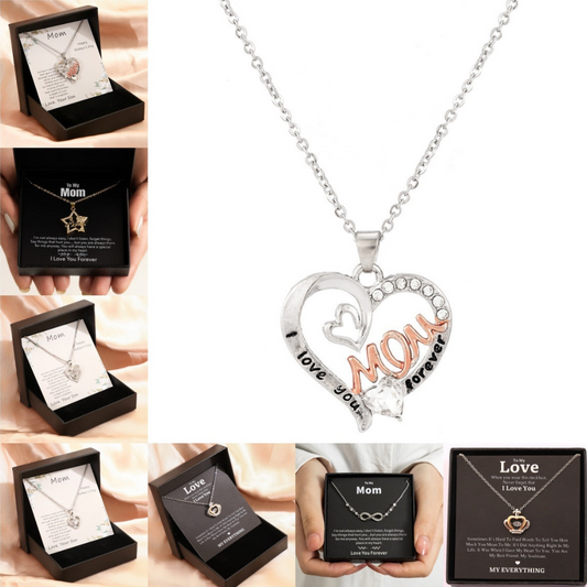 Mother's Day Necklace Gift Box Love Necklace For Women Fine Jewelry Women Accessories Fashion Jewelry