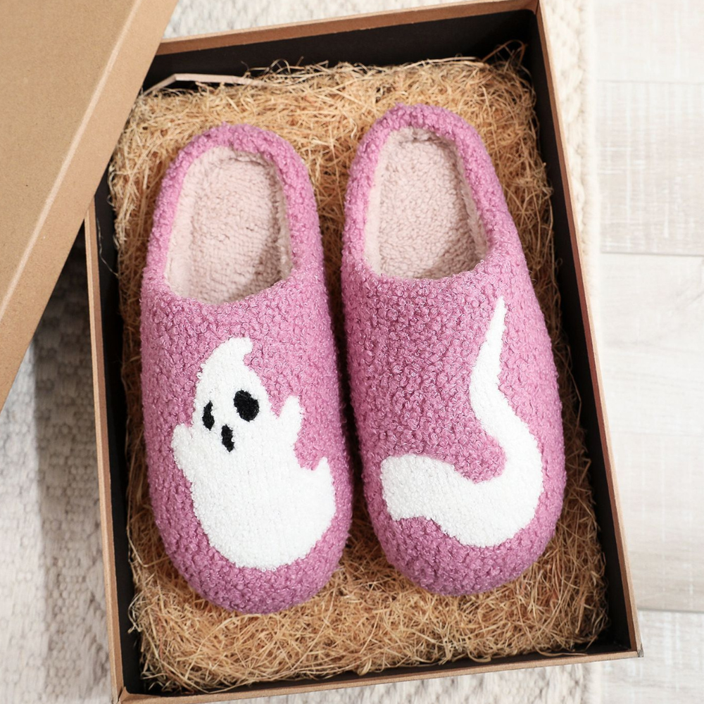 Halloween Ghost Home Cute Cartoon Household Cotton Slippers