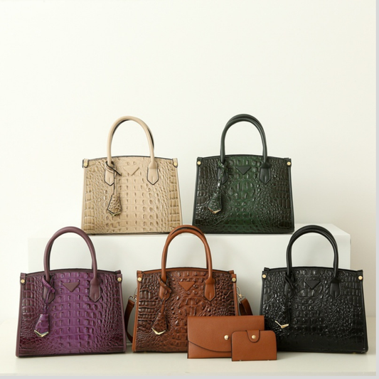 Vintage Crossbody Statement Handbag Set For Women