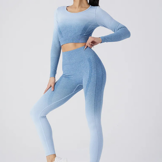 Women's Nylon Yoga Pants Set
