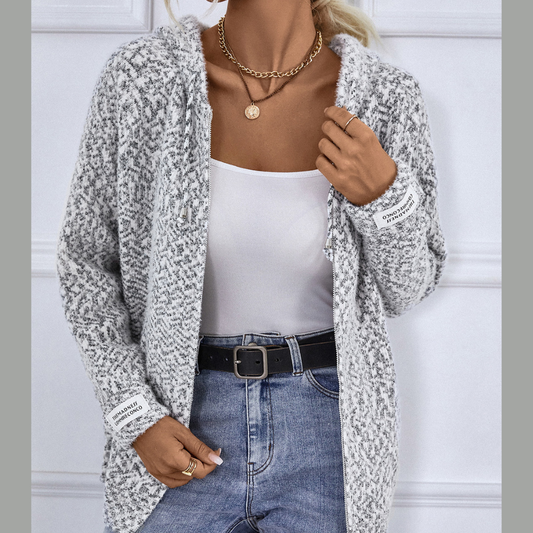 Zip-Up Hooded Sweater