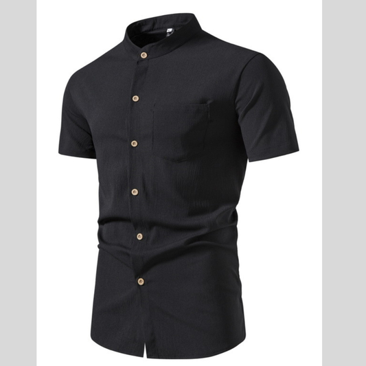 Men's Plus Size Button Up Short Sleeve Shirt