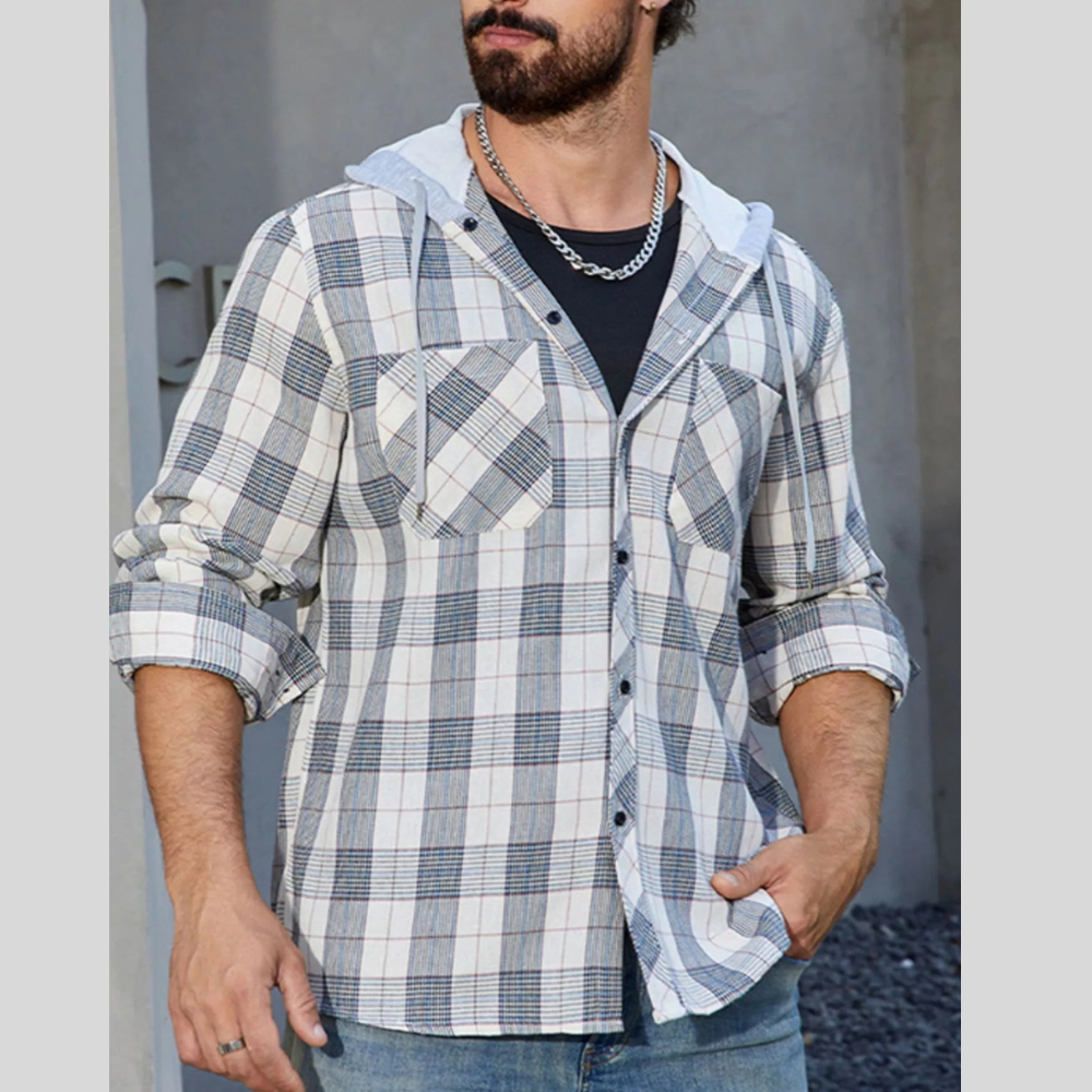 Men's Long Sleeve Plaid Flannel Shirt