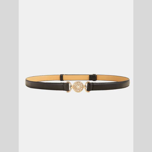 Rhinestone Decor PU Leather Belt