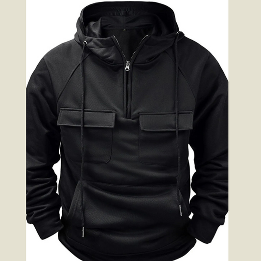 Men's Full Size Drawstring Long Sleeve Hoodie Plus Size