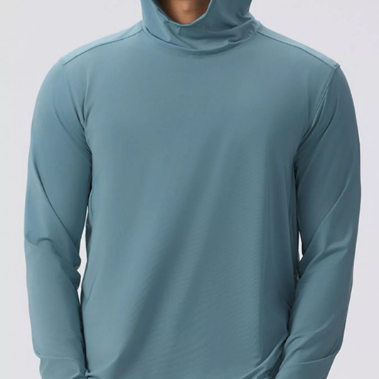 Men's Solid Color Long Sleeve Hoodie