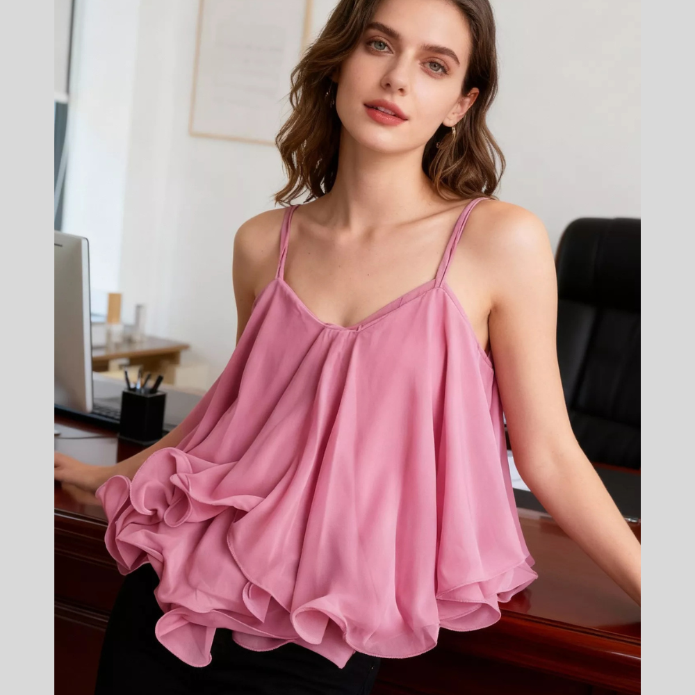 Ruffled Flowy Cami
