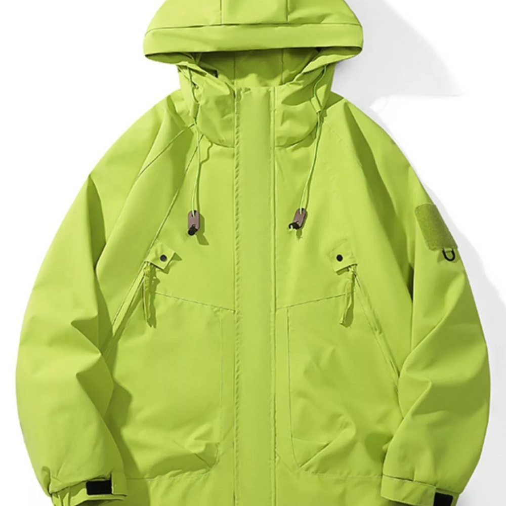 Men's Full Size Hooded Windproof Outdoor Jacket Plus Size