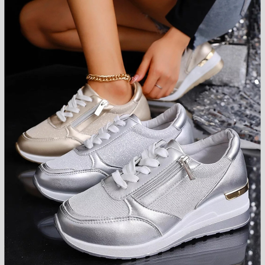 Fashionable Women’s Lace-Up Sneakers