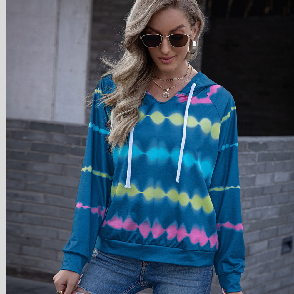 Ivy Lane Tie Dye Raglan Sleeve Hoodie