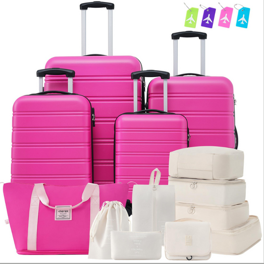 4-Piece Hardshell Luggage Set – Lightweight Suitcases (16", 20", 24", 28") with Free USA Shipping