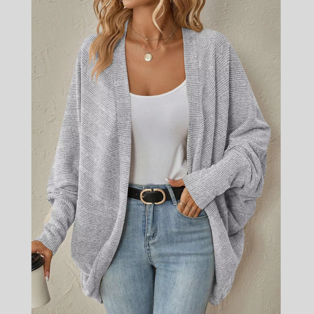 Casual Knit Open Front Cardigan
