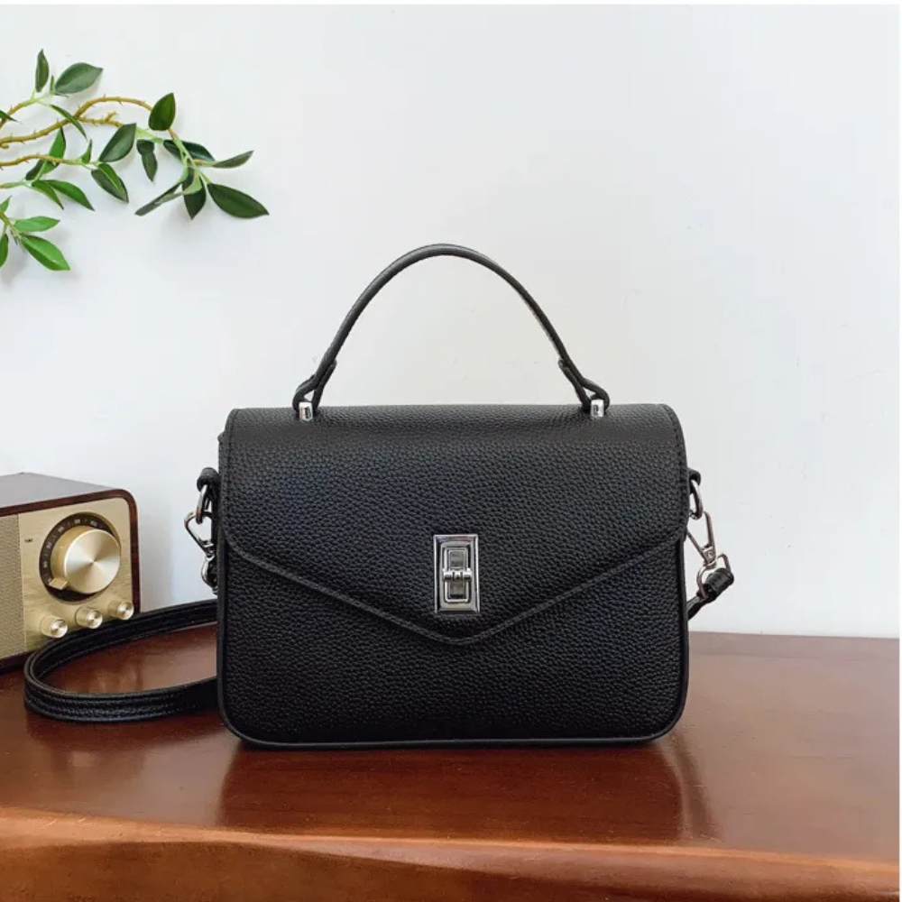 Fashion Casual All-match Commute Cowhide Portable Shoulder Messenger Bag