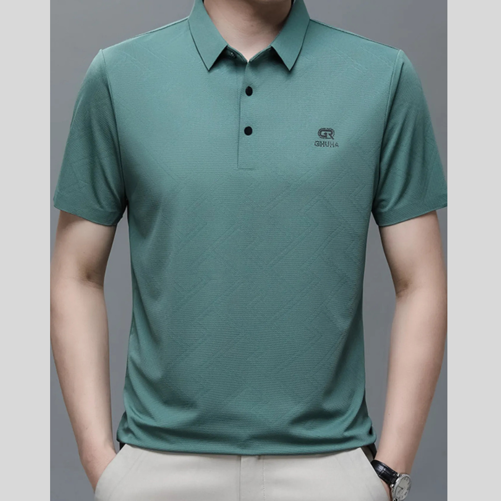 Men's Plus Size Breathable Quick-Dry Collared Neck Polo