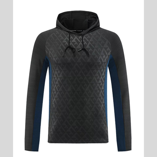 Men's Plus Size Raglan Sleeve Athletic Fit Hoodie